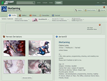 Tablet Screenshot of likegaming.deviantart.com