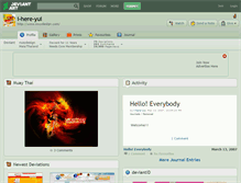 Tablet Screenshot of i-here-yui.deviantart.com