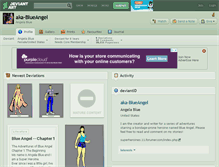 Tablet Screenshot of aka-blueangel.deviantart.com
