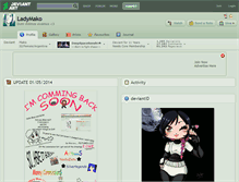 Tablet Screenshot of ladymako.deviantart.com