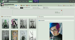 Desktop Screenshot of milovedeathnote.deviantart.com