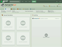 Tablet Screenshot of charlesarcher.deviantart.com