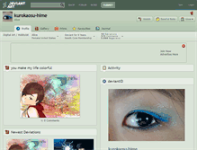 Tablet Screenshot of kurokaosu-hime.deviantart.com