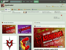 Tablet Screenshot of masebreaker.deviantart.com