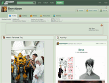 Tablet Screenshot of ebon-abysm.deviantart.com