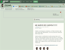 Tablet Screenshot of chiclosah.deviantart.com