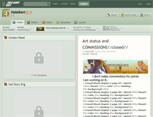 Tablet Screenshot of malaika4.deviantart.com