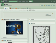 Tablet Screenshot of ledain.deviantart.com