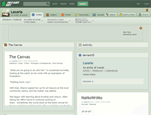 Tablet Screenshot of laxaria.deviantart.com