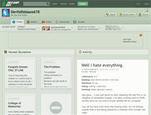 Tablet Screenshot of devilslilsistaxo678.deviantart.com