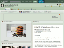 Tablet Screenshot of apeanutbutterfiend.deviantart.com