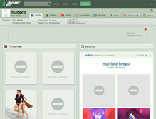Tablet Screenshot of multibrst.deviantart.com