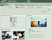 Tablet Screenshot of otaku-j.deviantart.com