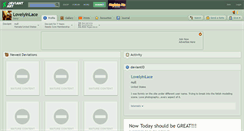 Desktop Screenshot of lovelyinlace.deviantart.com