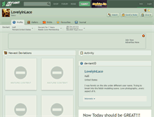 Tablet Screenshot of lovelyinlace.deviantart.com