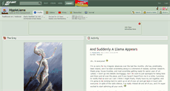 Desktop Screenshot of hippiellama.deviantart.com