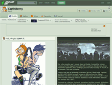 Tablet Screenshot of captinbenny.deviantart.com