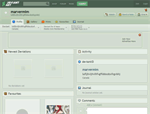 Tablet Screenshot of marvermim.deviantart.com