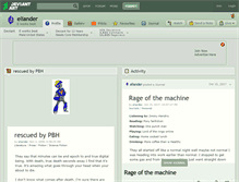 Tablet Screenshot of eliander.deviantart.com