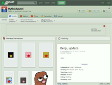 Tablet Screenshot of mythicazurel.deviantart.com