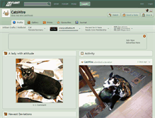 Tablet Screenshot of catswire.deviantart.com
