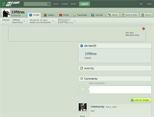 Tablet Screenshot of 33filtres.deviantart.com