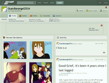 Tablet Screenshot of guardianangel2534.deviantart.com