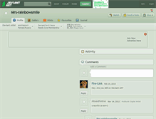 Tablet Screenshot of mrs-rainbowsmile.deviantart.com