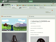 Tablet Screenshot of cloudsend.deviantart.com