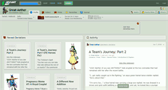 Desktop Screenshot of great-aether.deviantart.com