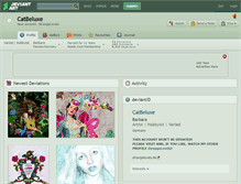 Tablet Screenshot of catbeluxe.deviantart.com