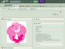 Tablet Screenshot of mini-chick.deviantart.com