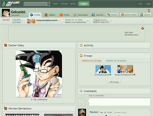 Tablet Screenshot of gokusiek.deviantart.com