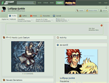 Tablet Screenshot of lollipop-junkie.deviantart.com