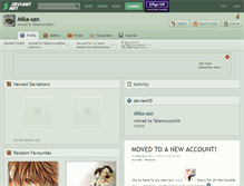 Tablet Screenshot of mika-san.deviantart.com