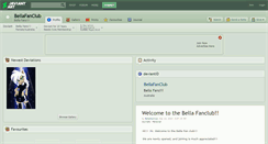 Desktop Screenshot of bellafanclub.deviantart.com