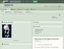 Tablet Screenshot of bellafanclub.deviantart.com