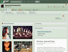 Tablet Screenshot of momslilanimemonster.deviantart.com