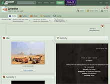 Tablet Screenshot of lyranthe.deviantart.com