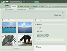 Tablet Screenshot of cedar1.deviantart.com