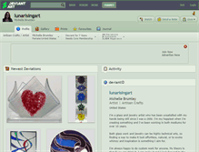 Tablet Screenshot of lunarisingart.deviantart.com