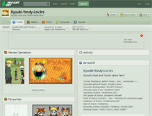 Tablet Screenshot of kyuubi-yondy-lov3rs.deviantart.com