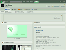 Tablet Screenshot of eternicode.deviantart.com