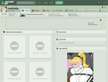 Tablet Screenshot of maidlotta.deviantart.com