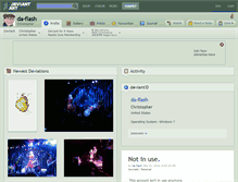 Tablet Screenshot of da-flash.deviantart.com