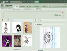 Tablet Screenshot of cherrykay.deviantart.com