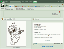 Tablet Screenshot of kyta.deviantart.com