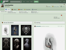 Tablet Screenshot of kylecbastian.deviantart.com
