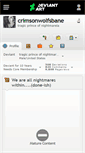 Mobile Screenshot of crimsonwolfsbane.deviantart.com