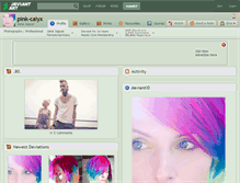 Tablet Screenshot of pink-calyx.deviantart.com